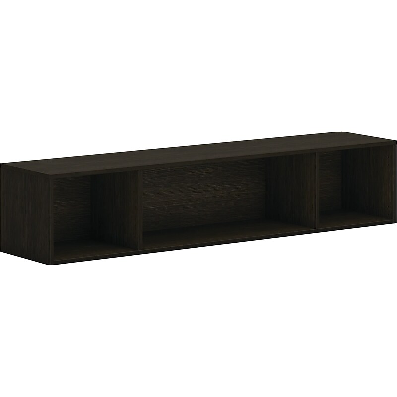 HON Mod 13.5" Wall Cabinet with 1 Shelf, Java Oak (HLPLWMH66.LJA1) image 1