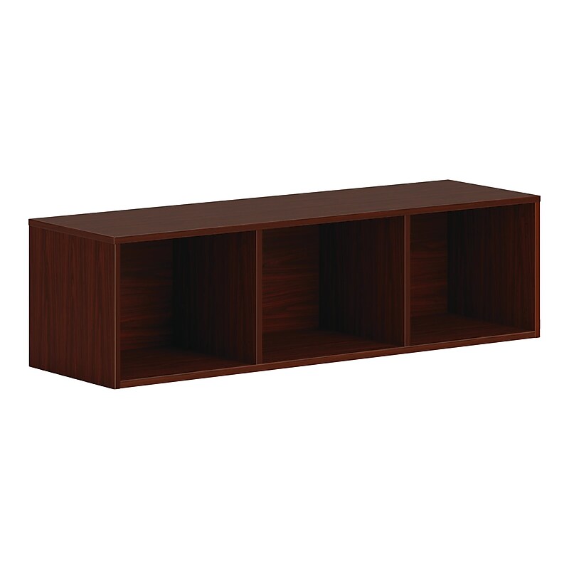 HON Mod 13.5" Wall Cabinet with 1 Shelf, Traditional Mahogany (HLPLWMH48.LTM1) image 1