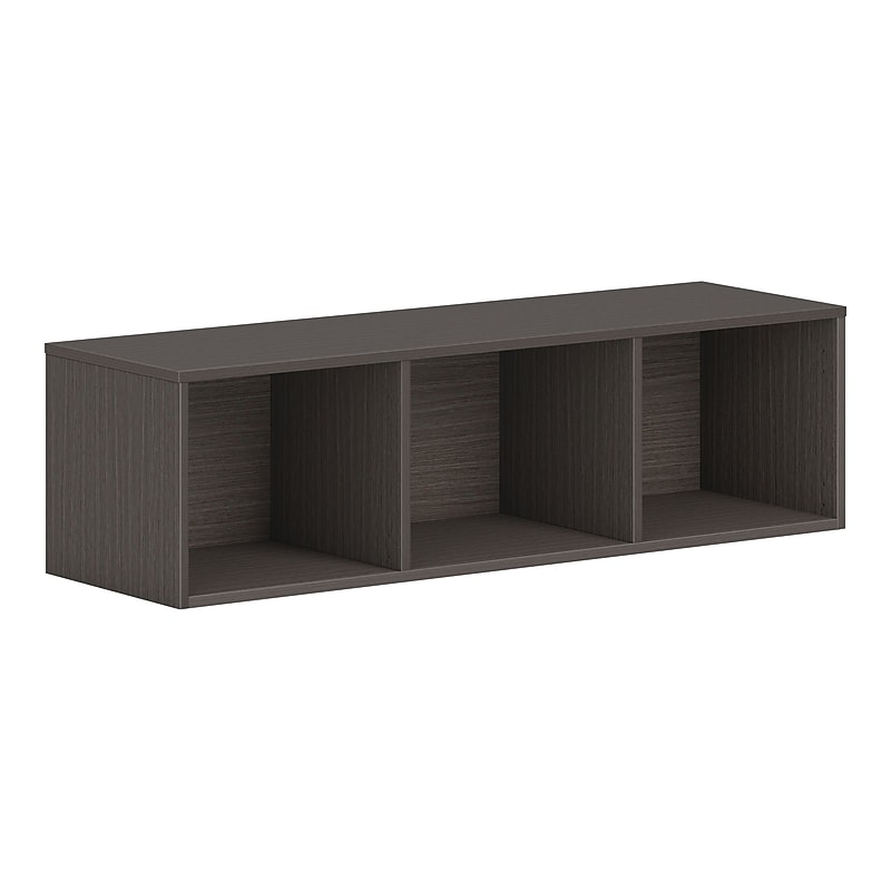 HON Mod 13.5" Wall Cabinet with 1 Shelf, Slate Teak (HLPLWMH48.LSL1) image 1