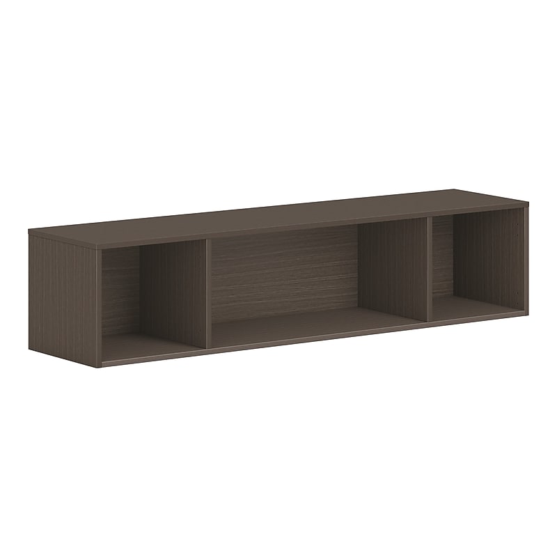 HON Mod 13.5" Wall Cabinet with 1 Shelf, Slate Teak (HLPLWMH60.LSL1) image 1