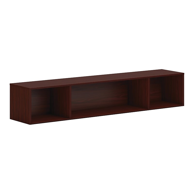 HON Mod 13.5" Wall Cabinet with 1 Shelf, Traditional Mahogany (HLPLWMH72.LTM1) image 1