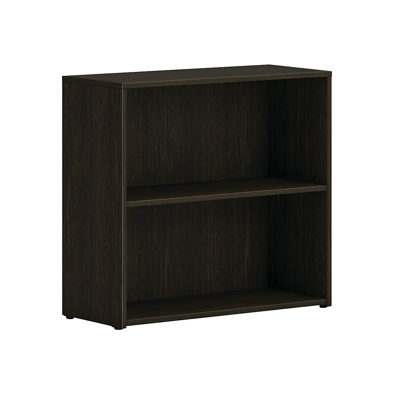 HON Mod 29"H 2-Shelf Bookcase, Java Oak (HLPLBC3013B2.LJA1) image 1