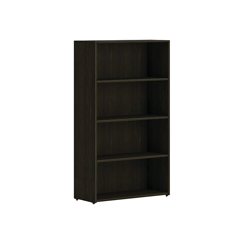 HON Mod 4-Shelf 53"H Bookcase, Java Oak (HLPLBC3013B4.LJA1) image 1