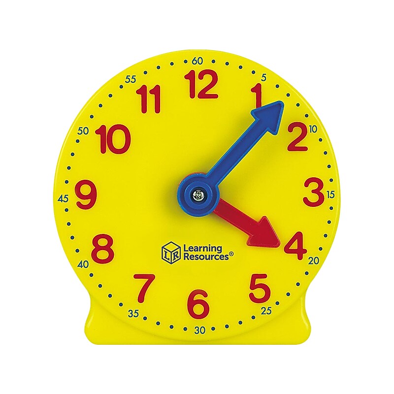 Learning Resources Big Time Learning Clock, Yellow (LER3675) image 1