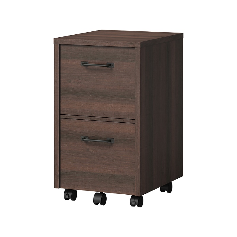 Whalen Dulzura 2-Drawer Mobile Vertical File Cabinet, Letter/Legal Size, 29.25"H x 17"W x 20"D, Dark Brown (SPUS-DZMF-DBM) image 1