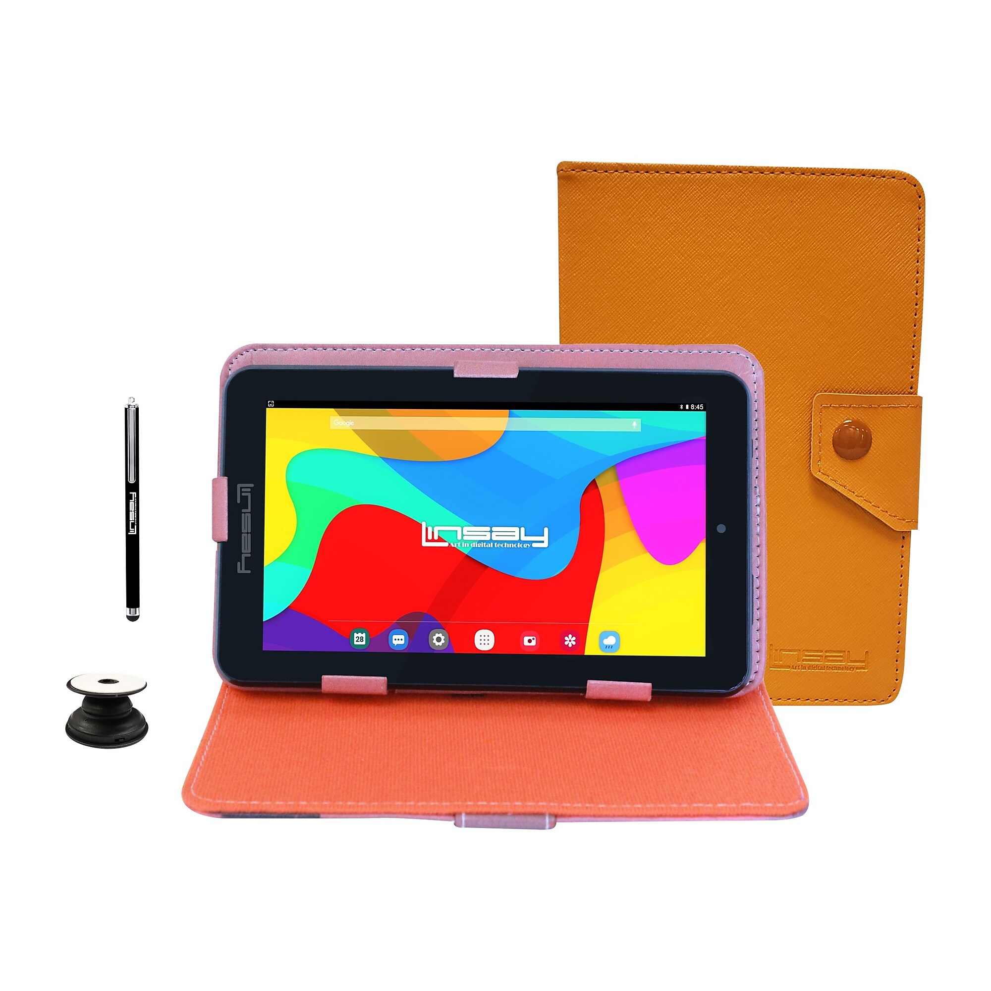 Linsay 7″ Tablet, 2GB RAM, 32GB Storage, Android 12, Brown/Black (F7UHDBCBROWN) Sansujyuku sansujyuku.com