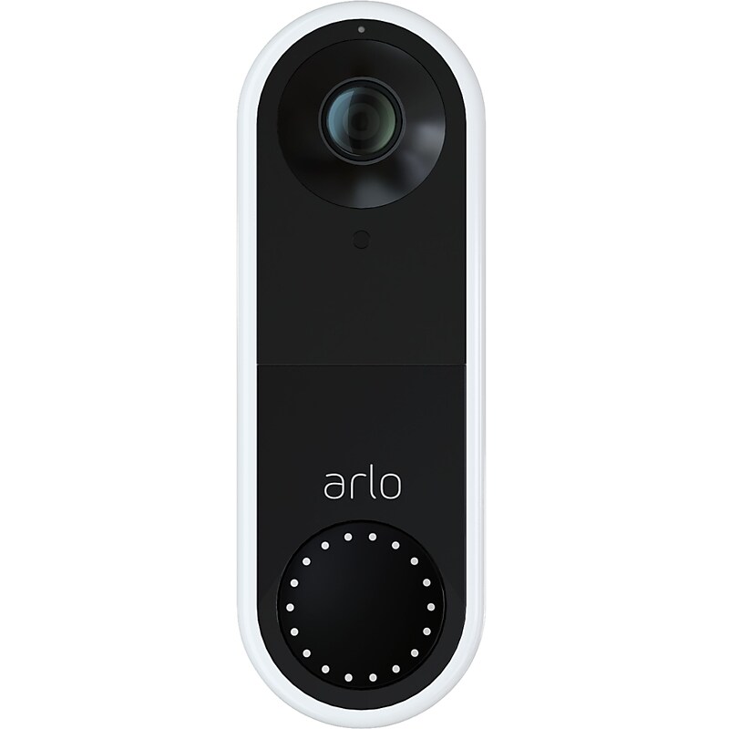 Arlo Essential Wi-Fi Wired Smart Video Doorbell, White (AVD1001-100NAS) image 1