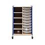 Safco Whiffle Typical 2 Mobile Storage Unit & Center, 48"H x 30"W x 19.75"D, Spectrum Blue Wood (3922SBU)~#|#~sp123153267_sc7