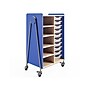 Safco Whiffle Typical 2 Mobile Storage Unit & Center, 48"H x 30"W x 19.75"D, Spectrum Blue Wood (3922SBU)~#|#~sp123153268_sc7