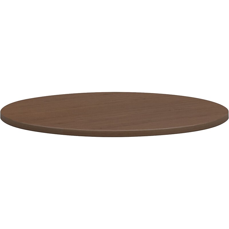 HON Mod 36"Dia. 1" Thickness Round Table Top, Laminate, Sepia Walnut (HLPLTBL36RND.LSE1) image 1