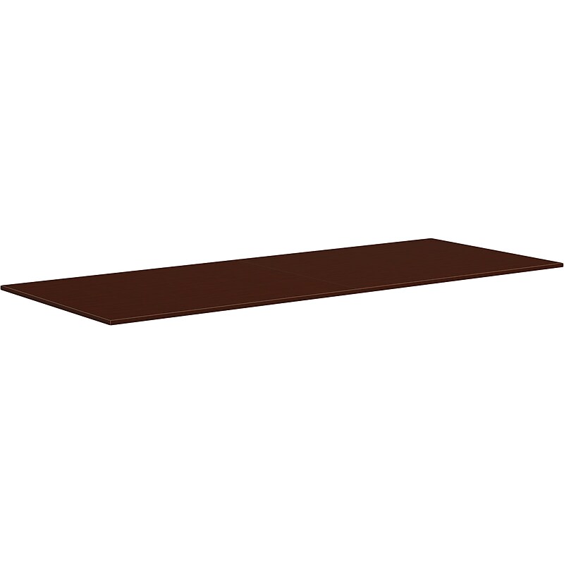 HON Mod 120" 2-Piece Conference Table Top, Traditional Mahogany (HLPLTBL48120RCT.LTM1) image 1