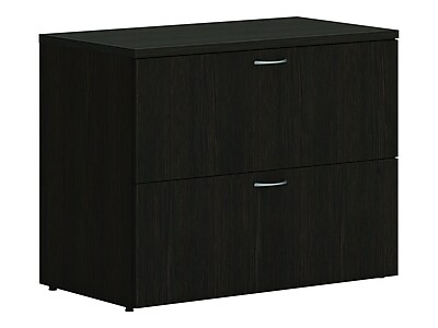 HON Mod 2-Drawer Lateral File Cabinet, Letter/Legal Size, Lockable, 29"H x 36"W x 20"D, Java Oak (HLPLLF3620L2.LJA1)