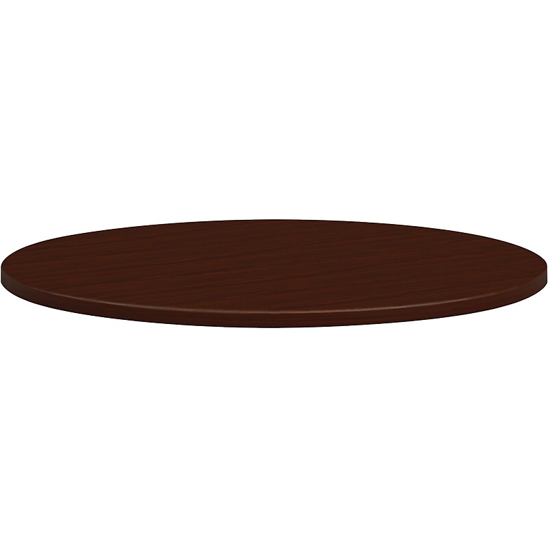 HON Mod 36" Conference Table Top, Traditional Mahogany (HLPLTBL36RND.LTM1) image 1