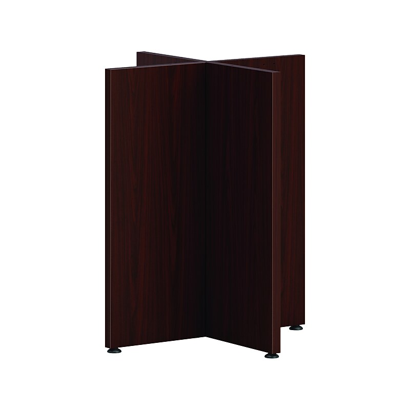 HON Mod 28" Table Base, Traditional Mahogany (HLPLTBL36BASE.LTM1) image 1