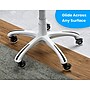 Lifelong Office Chair Casters Replacement Chair Wheels, Rollerblade Style, Clear, Set of 5 (BL2374)~#|#~sp123225119_sc7