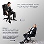 Lifelong Wheels Rollerblade Style Office Chair Casters Replacement Chair Wheels, Black/Gray (BL2375)~#|#~sp123226806_sc7