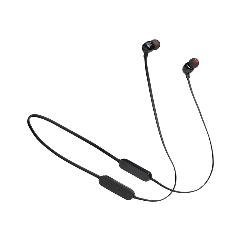 JBL TUNE 125BT Wireless Bluetooth Stereo In-Ear Headphones, Black (JBLT125BTBLKAM) image 1