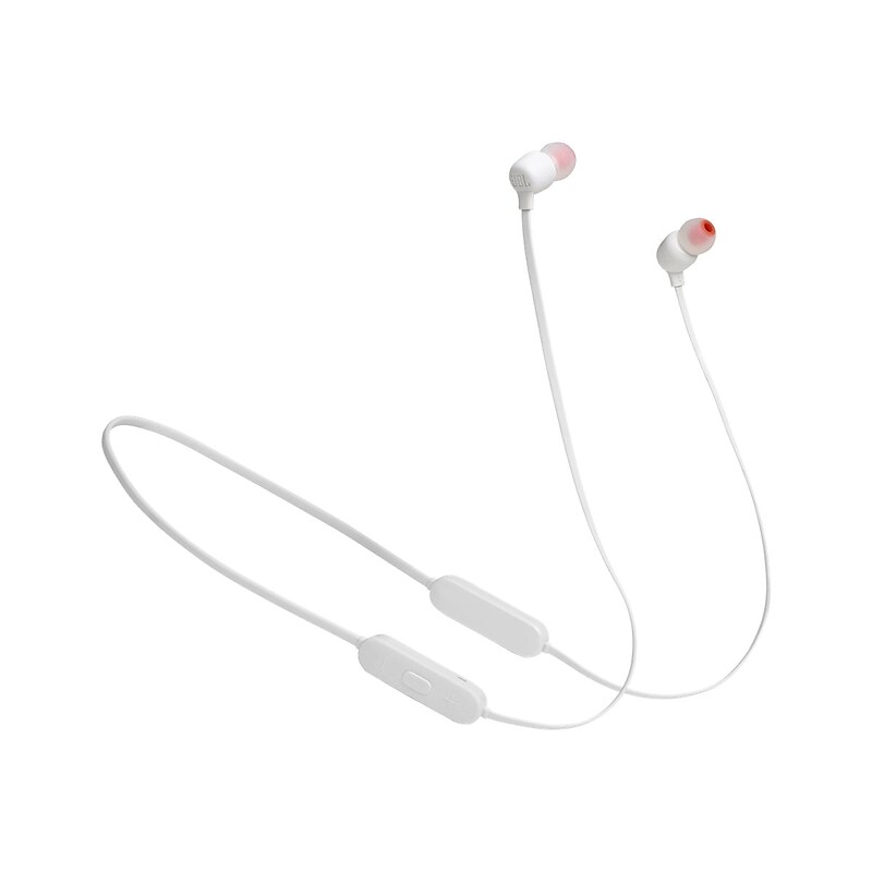 JBL TUNE 125BT Wireless Bluetooth Stereo In-Ear Headphones, White (JBLT125BTWHTAM) image 1