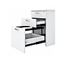 Bush Business Furniture Easy Office 3-Drawer Mobile Vertical File Cabinet, Letter/Legal Size, Lockable, Pure White (EOF116WH-03)~#|#~sp123233034_sc7