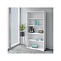 Bush Business Furniture Easy Office 73" 5-Shelf Bookcase with Adjustable Shelves, White Laminated Wood (EO105WH)~#|#~sp123233081_sc7
