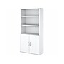 Bush Business Furniture Easy Office 73" 5-Shelf Bookcase with Doors, White Laminated Wood (EO106WH)~#|#~sp123233133_sc7