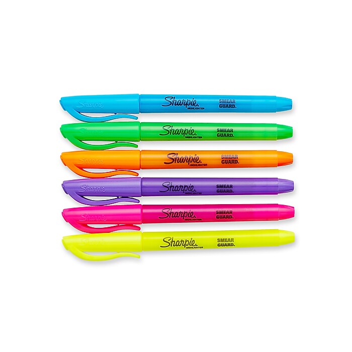 Sharpie Stick Highlighter, Chisel Tip, Assorted, 24/Pack (1761791
