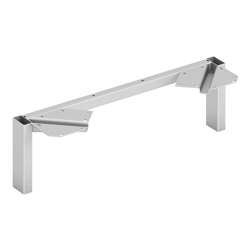 HON Mod 7" Metal Credenza Leg Support, Silver (HLPLSL24.SLVR) image 1