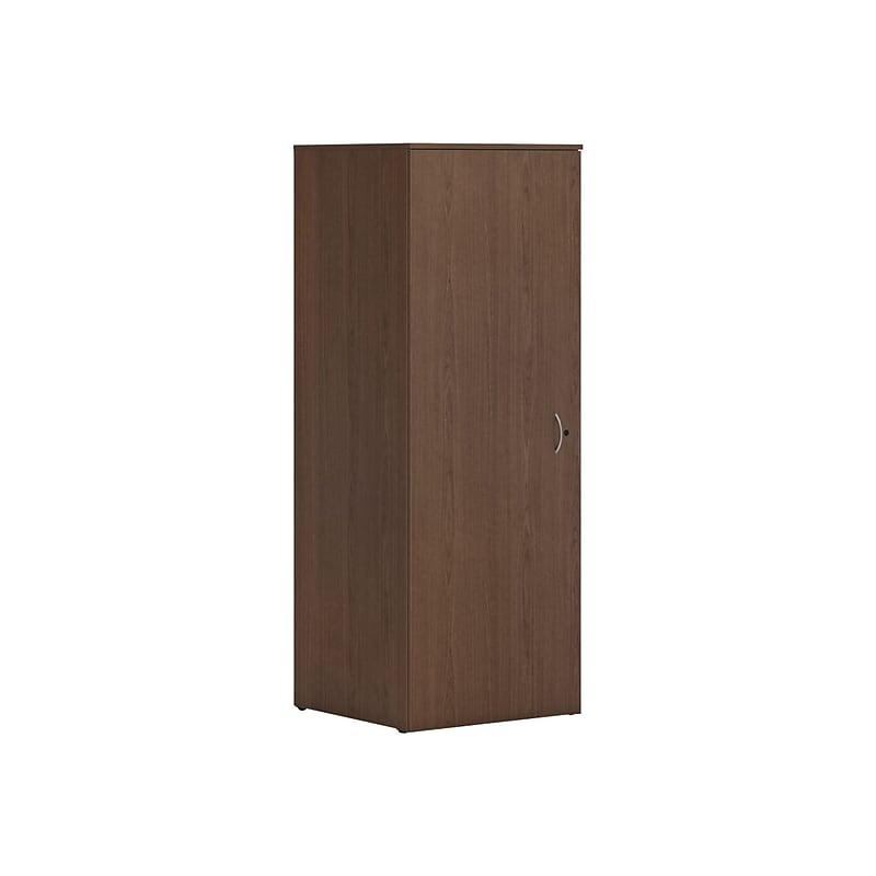 HON Mod 65" Wardrobe with 1 Shelf, Sepia Walnut (HLPLW2424.LSE1) image 1