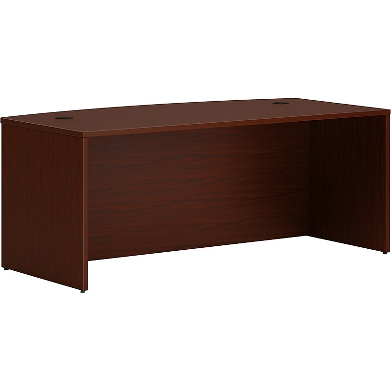 HON Mod 72"W Desk Shell, Traditional Mahogany (HLPLDS7236B.LTM1) image 1