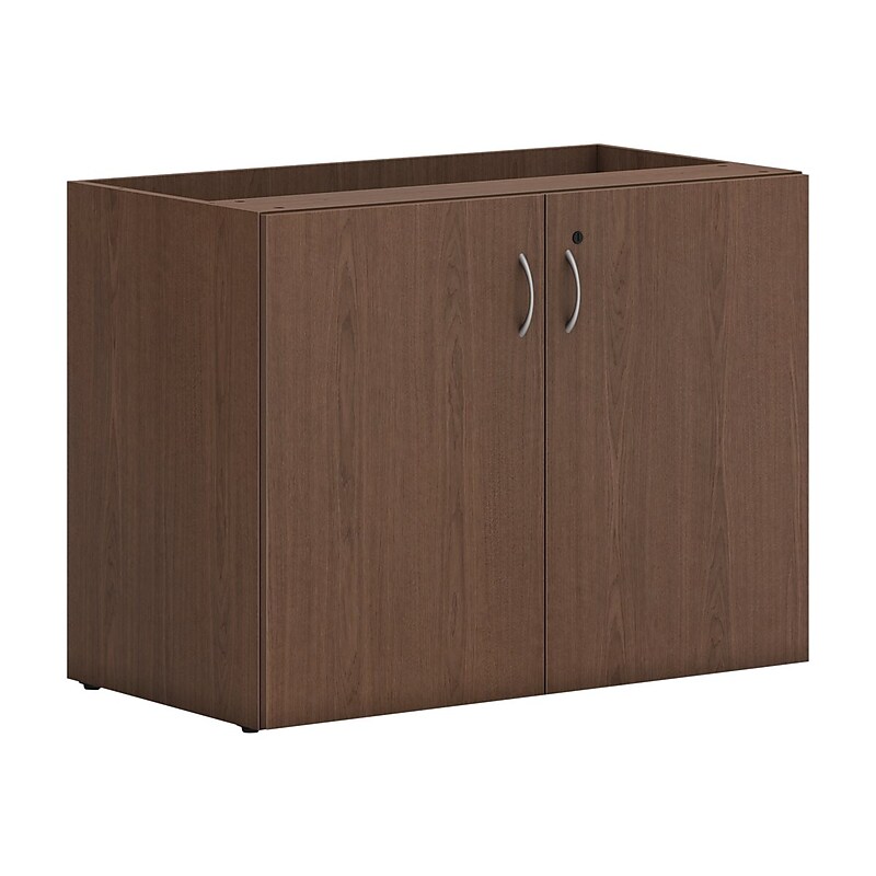 HON Mod 29" Storage Cabinet with 1 Shelf, Sepia Walnut (HLPLSC3620.LSE1) image 1