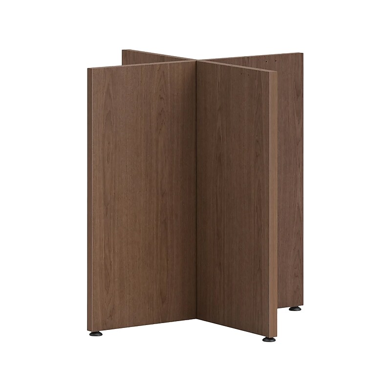 HON Mod 28" Table Base for 42" Table Top, Sepia Walnut (HLPLTBL42BASE.LSE1) image 1