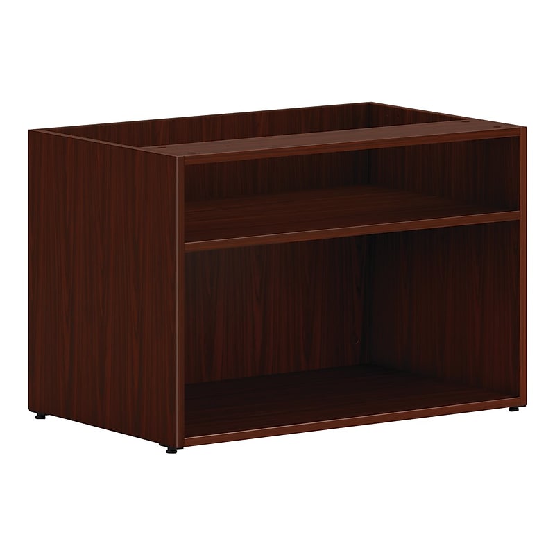HON Mod 21" Low Storage Credenza with 2 Shelves, Traditional Mahogany (HLPLCL3020S.LTM1) image 1