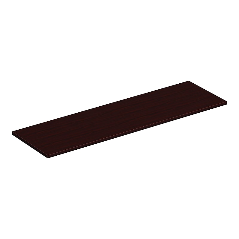 HON Mod 66" Low Credenza Cabinet Top, Traditional Mahogany (HLPLCL6620TOP.LTM1) image 1