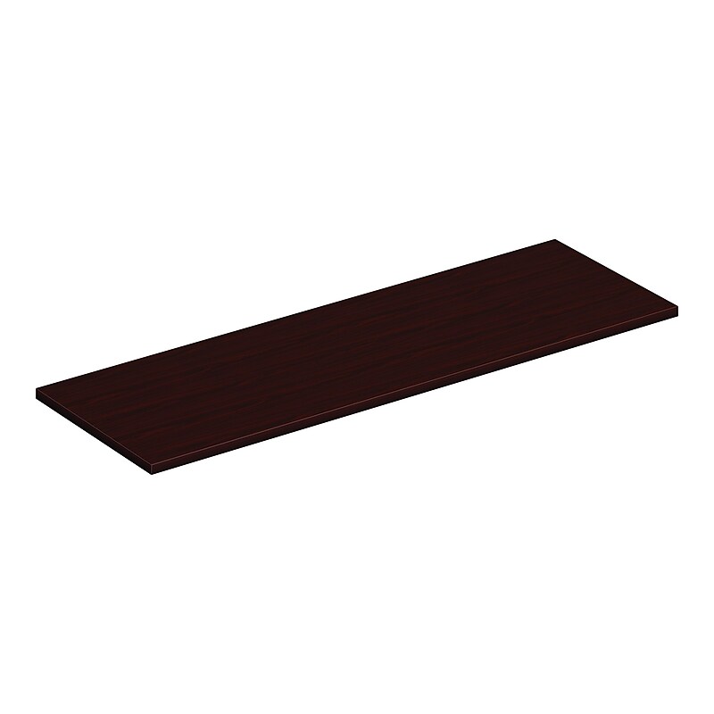 HON Mod 60" Low Credenza Cabinet Top, Traditional Mahogany (HLPLCL6020TOP.LTM1) image 1
