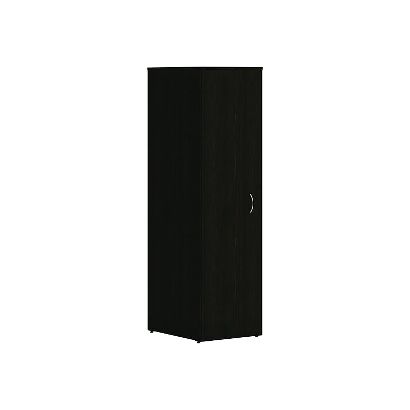 HON Mod 65" Wardrobe with 1 Shelf, Java Oak (HLPLW1824.LJA1) image 1