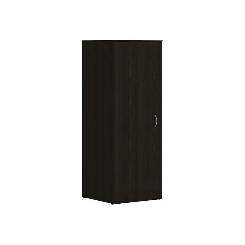 HON Mod 65" Wardrobe with 1 Shelf, Java Oak (HLPLW2424.LJA1) image 1