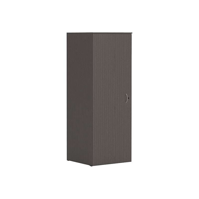 HON Mod 65" Wardrobe with 1 Shelf, Slate Teak (HLPLW2424.LSL1) image 1