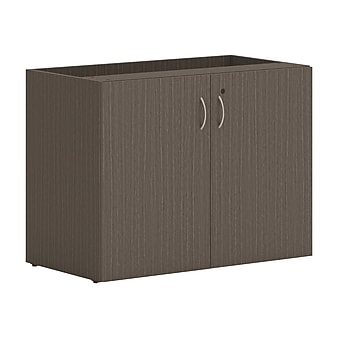 HON Mod 29" Storage Cabinet with 1 Shelf, Slate Teak (HLPLSC3620.LSL1)