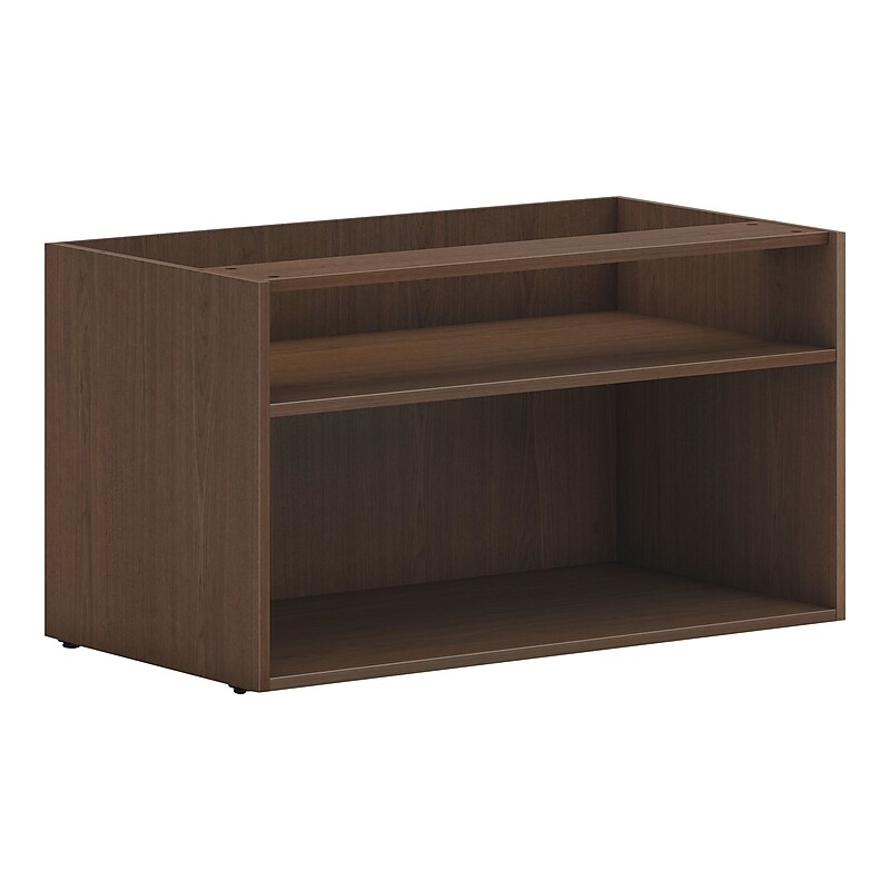 HON Mod 21" Low Storage Credenza with 2 Shelves, Sepia Walnut (HLPLCL3620S.LSE1) image 1
