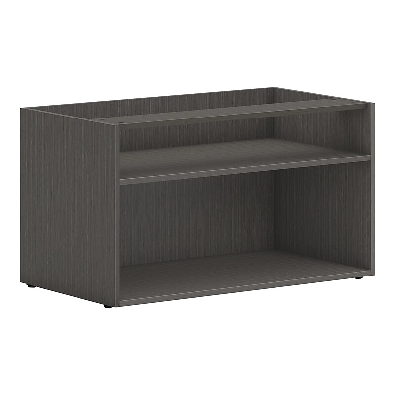 HON Mod 21" Low Storage Credenza with 2 Shelves, Slate Teak (HLPLCL3620S.LSL1) image 1