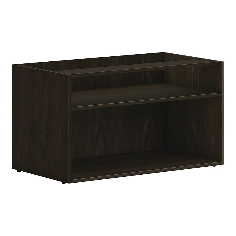 HON Mod 21" Low Storage Credenza with 2 Shelves, Java Oak (HLPLCL3620S.LJA1) image 1