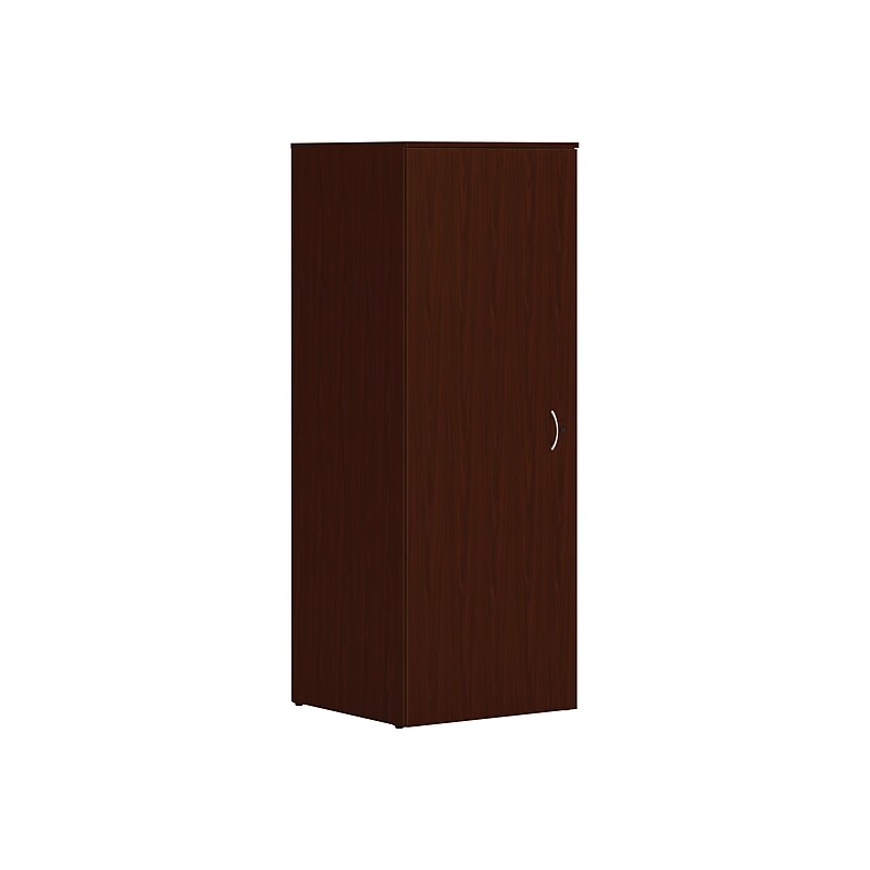 HON Mod 65" Wardrobe with 1 Shelf, Traditional Mahogany (HLPLW2424.LTM1) image 1