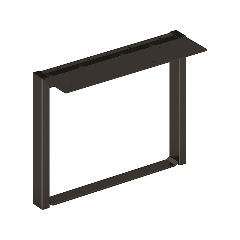 HON Mod 10.5" Metal Support Leg, Black (HLPLOS10.BLKP) image 1