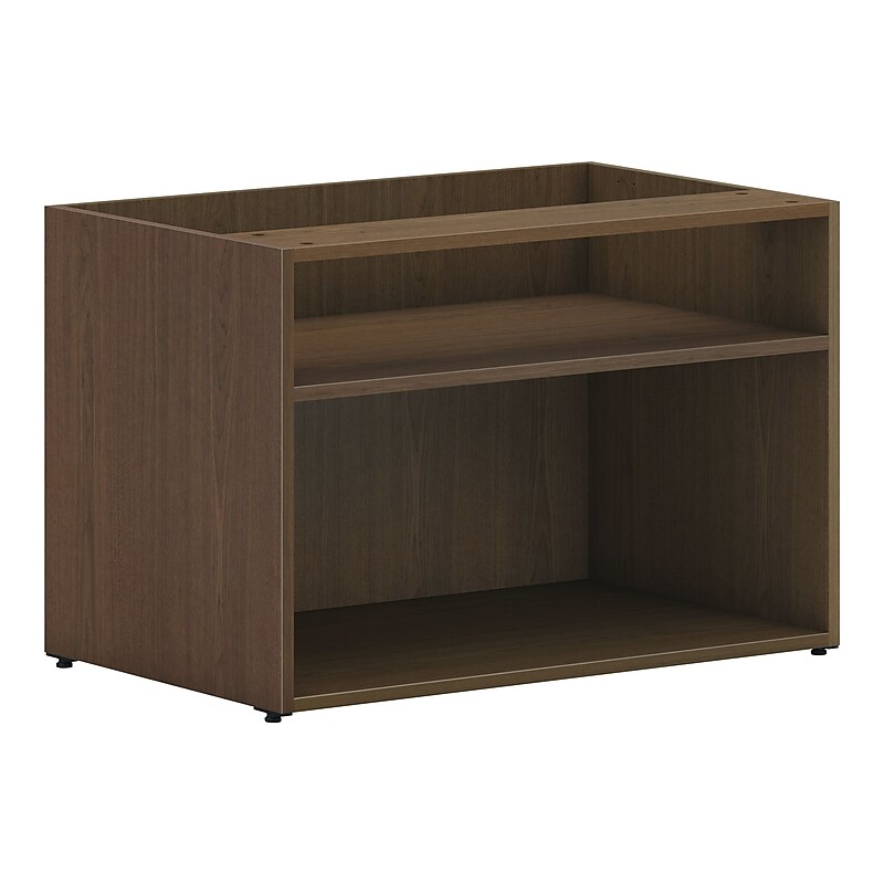 HON Mod 21" Storage Cabinet with 2 Shelves, Sepia Walnut (HLPLCL3020S.LSE1) image 1