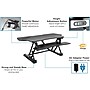 Mount-It! 49"W Electric Adjustable Standing Desk Converter with USB Charging Port, Black (MI-7962)~#|#~sp123233991_sc7
