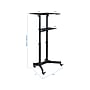 Mount-It! 24"W Portable Lectern Adjustable Aluminum Standing Podium, Black (MI-7971)~#|#~sp123233993_sc7
