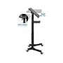 Mount-It! 24"W Portable Lectern Adjustable Aluminum Standing Podium, Black (MI-7971)~#|#~sp123233994_sc7
