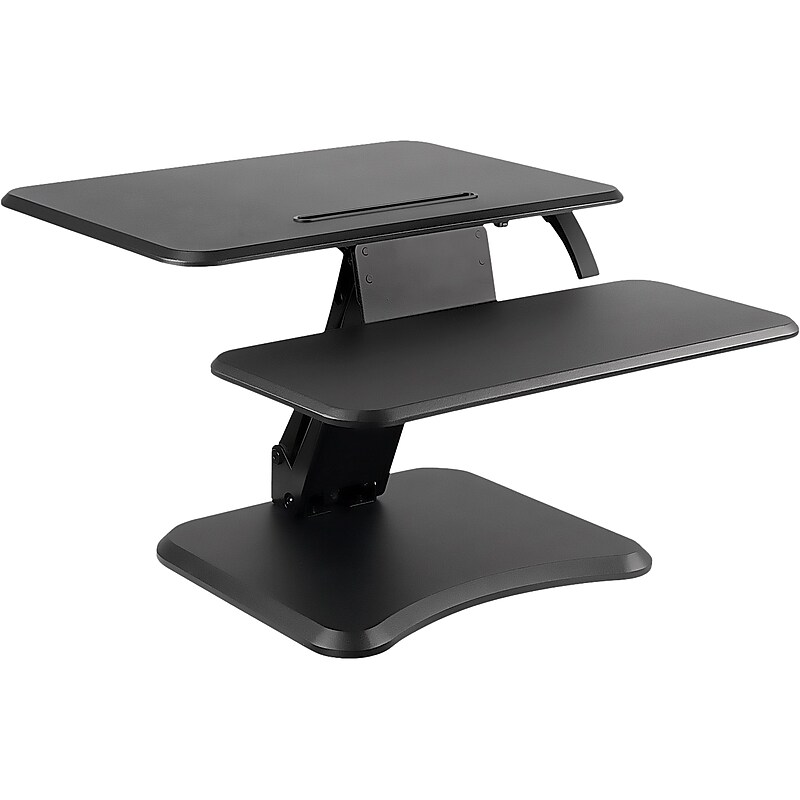 Mount-It! 25"W Manual Adjustable Standing Desk Converter, Black (MI-7957) image 1