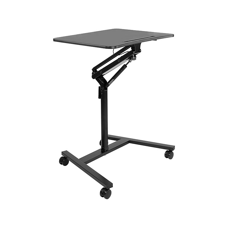 Mount-It! 28"W Manual Adjustable Standing Desk, Black (MI-7969) image 1