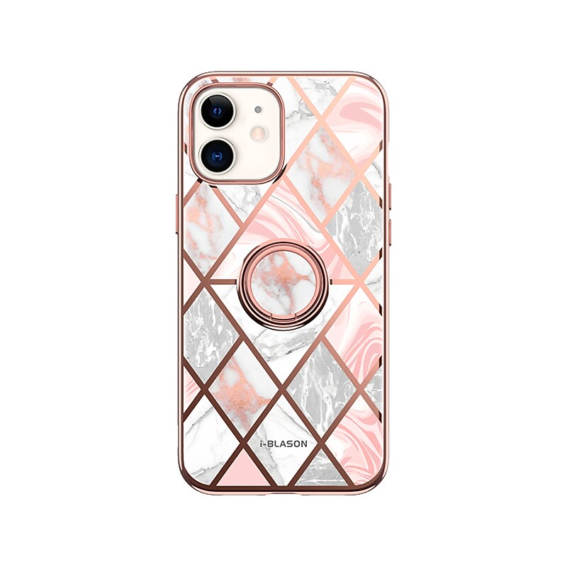 i-Blason Cosmo Marble Pink Snap Case for iPhone 12 mini (iPhone2020-5.4-CosSnap-Marble) image 1